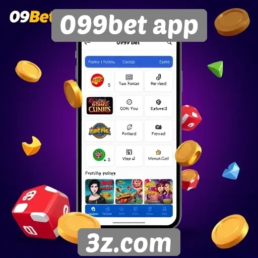Funcionalidades do aplicativo 099bet para jogos online