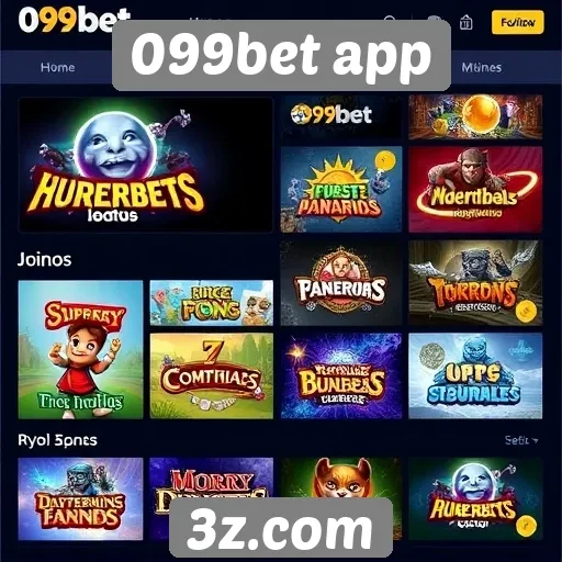 Comparação de jogos oferecidos pelo 099bet app